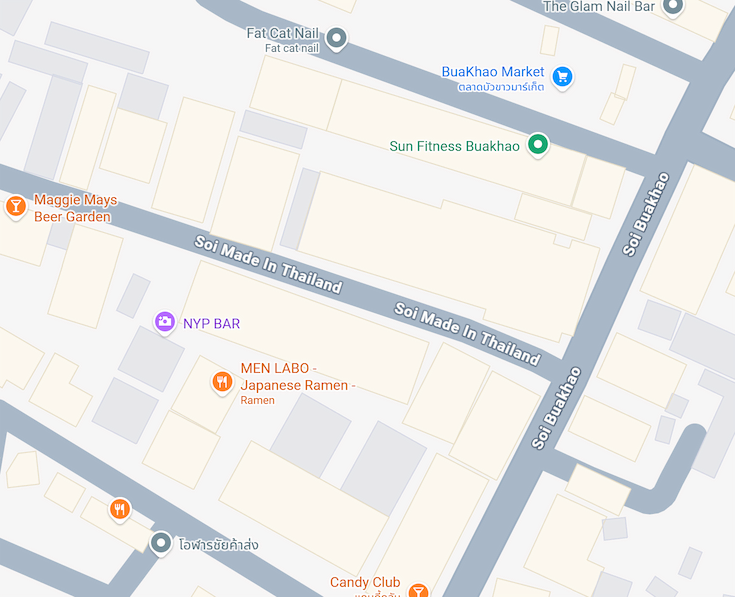 Two Sweet Bar Location Map